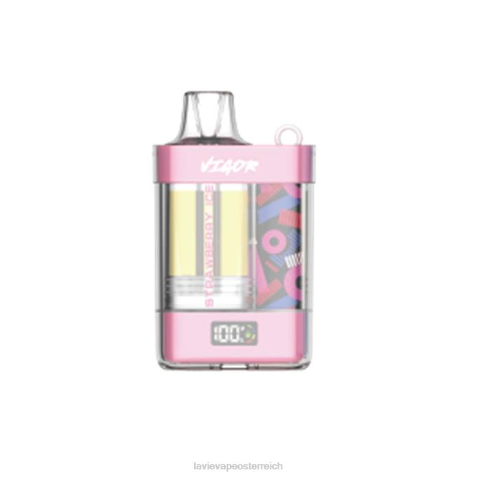 4D2V1 Lavie Vape Österreich - Erdbeereis LAVIE VIGOR 15000 Züge