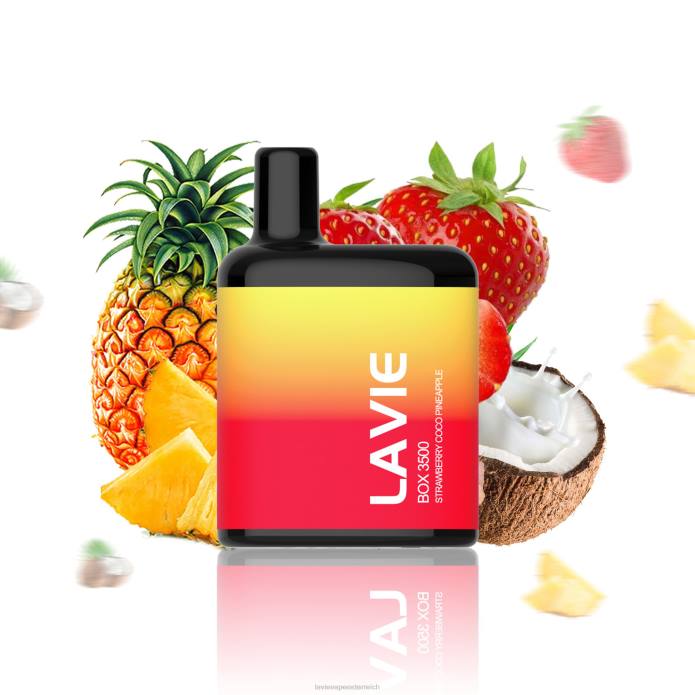 4D2V207 Lavie E Zigarette - Erdbeer-Kokos-Ananas LAVIE BOX 3500 Züge